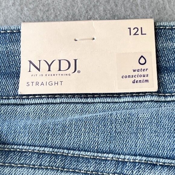 NYDJ Marilyn Straight Ankle Size 12 Long Lift X Tuck Technology - Picture 11 of 12